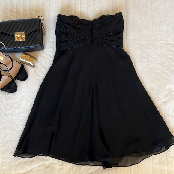 White House Black Market Strapless Black Dress - Picture 4 of 7